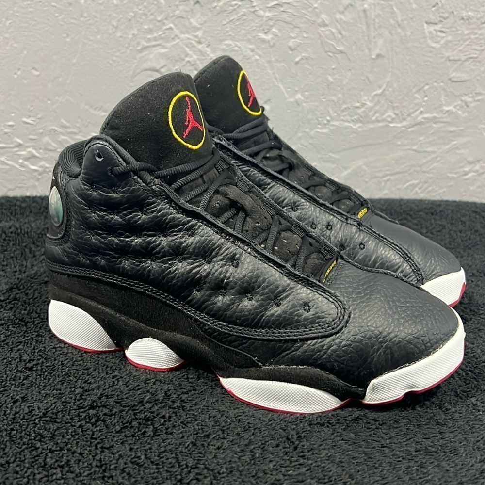 🏀 Nike AIR JORDAN 13 Retro Playoff GS Black Red Bred Size 6Y DJ3003-062 - EUC